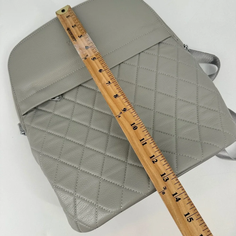 BOSTANTEN Quilted Leather Backpack Travel Bag Purse‎ Handbag Zip Top Adjustable